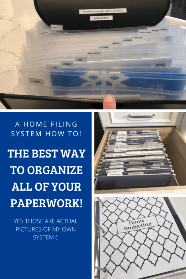 Organizing Paperwork