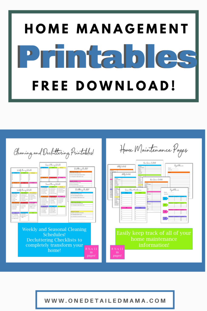 Cleaning Printables